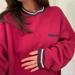 ***SOLD***OVERSIZED VINTAGE WILSON CREWNECK